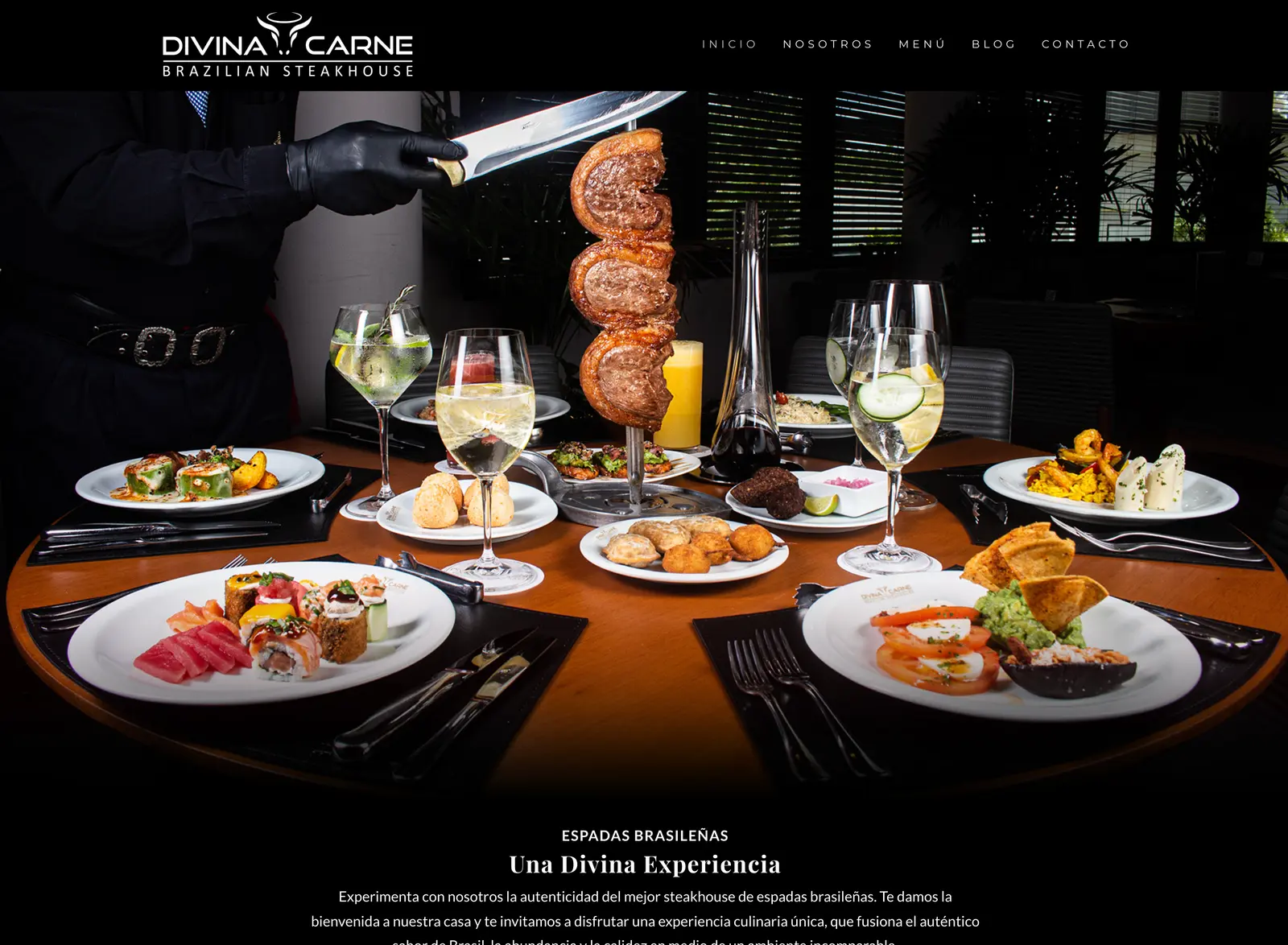 Divina Carne Website Preview