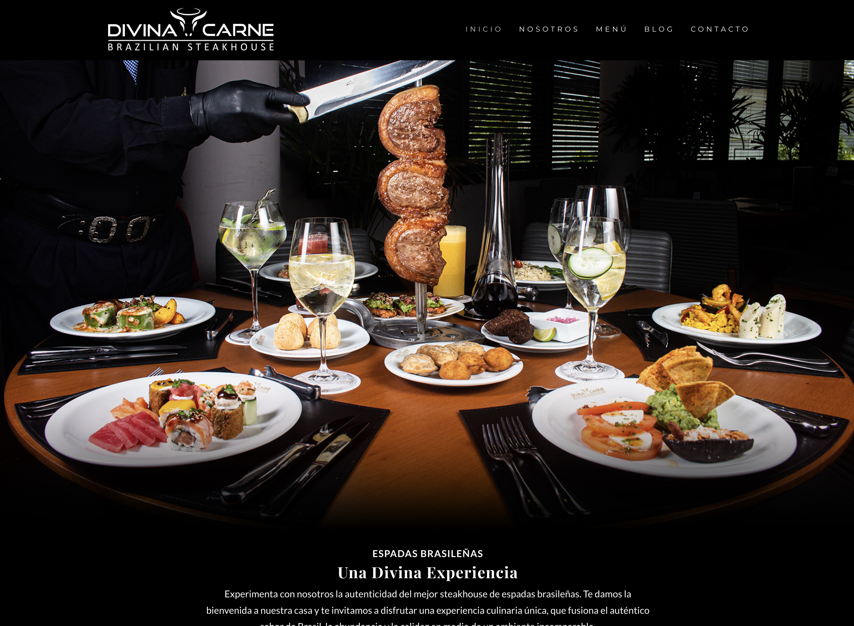 Divina Carne Website Preview